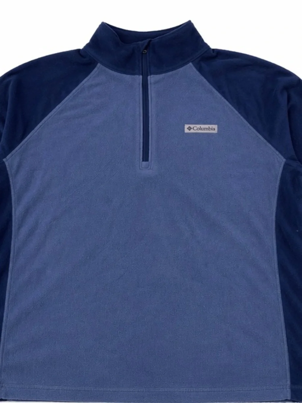 Men's XL Columbia Quarter Zip Fleece Pullover Blue Lightweight Soft